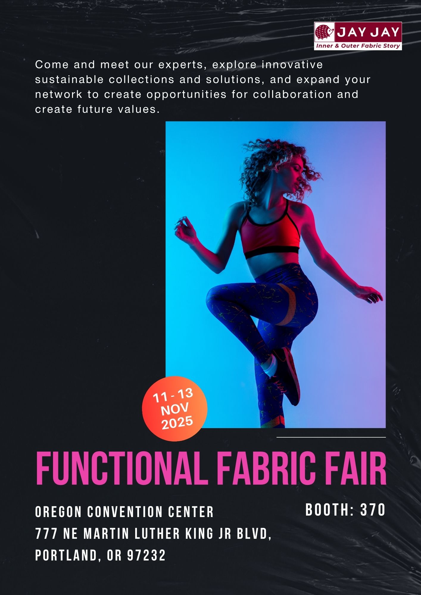 Hãy đến gặp JAYJAY tại Triển lãm Functional Fabric Fair 2025! (1)